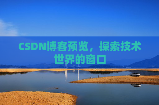 CSDN博客预览，探索技术世界的窗口